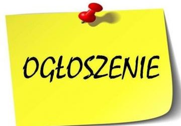 Ogłoszenie Wójta Gminy Nawojowa